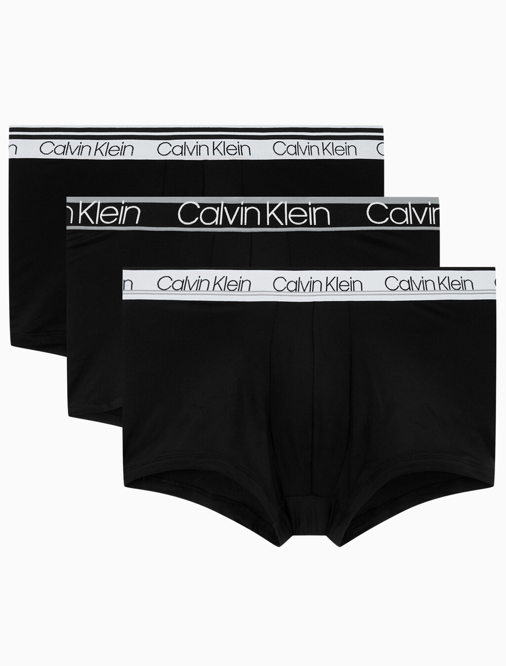 Buy 남성 마이크로 버라이어티 WB 로우 라이즈 트렁크 3PK in color BLACK