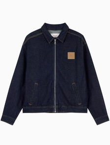 Buy 남성 릴렉스핏 데님 블루종 집업 자켓 in color RINSE BLUE