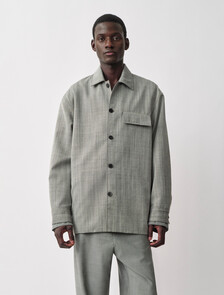 Buy KOSTAS MENS SHIRT JACKET in color GREY