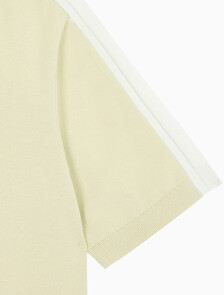 Buy 남성 토널 블로킹 폴로 반팔 티셔츠 in color GREEN