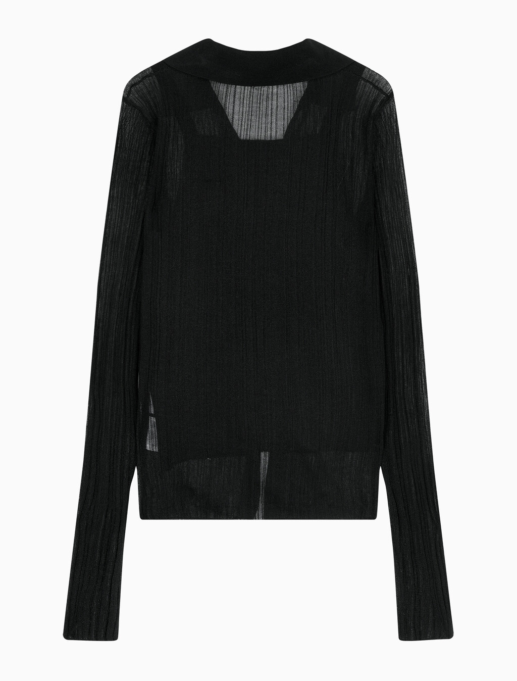 Buy 여성 2 IN 1 폴로 가디건 in color CK BLACK