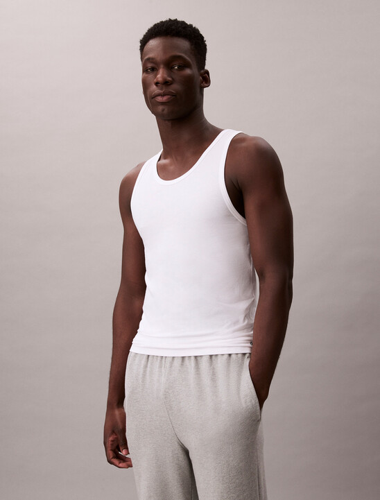 남성 코튼 스트레치 슬립 탱크 3PK