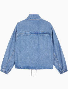 Buy 남성 레귤러핏 블루 데님 윈드 브레이커 자켓 in color BLUE RETROGRADE