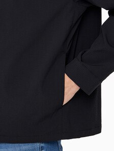 Buy 남성 시어서커 집업 셔츠 자켓 in color BLACK BEAUTY