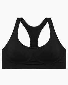 Buy 여성 본디드 플렉스 AF 레이서백 브라렛 in color BLACK