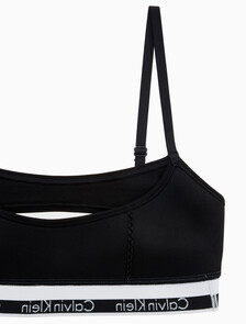 Buy 여성 모던코튼 디컨스트럭티드 AF 브라렛 in color BLACK