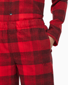Buy 여성 플란넬 파자마 팬츠 in color RED BLACK FLANNEL
