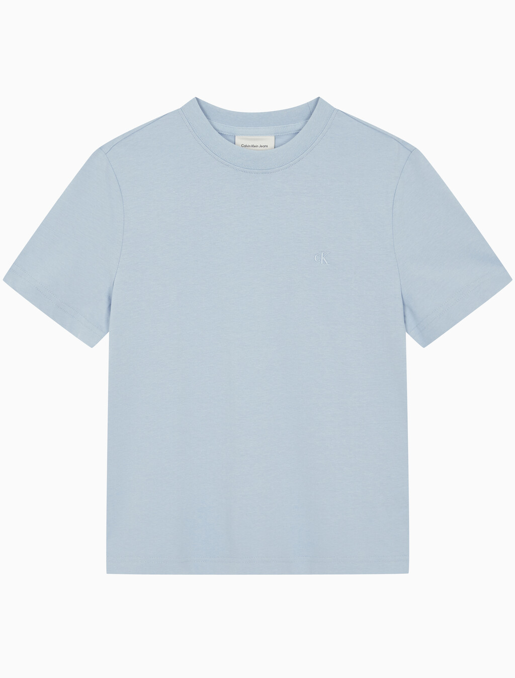 Buy 여성 아카이브 로고 크루넥 티셔츠 in color LIGHT BLUE