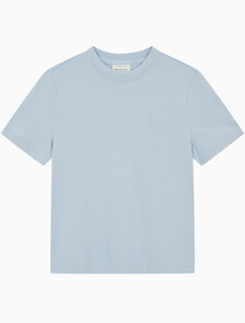 Buy 여성 아카이브 로고 크루넥 티셔츠 in color LIGHT BLUE