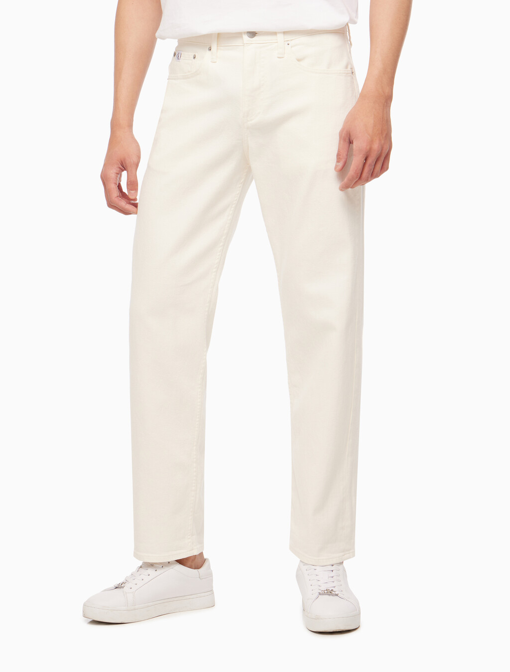 Buy 남성 90's 스트레이트핏 화이트 데님 in color CHALKY BLUE