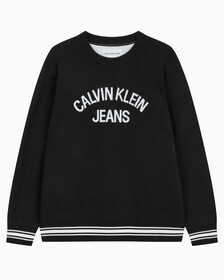 Buy 남성 바시티 스웨터 in color CK BLACK