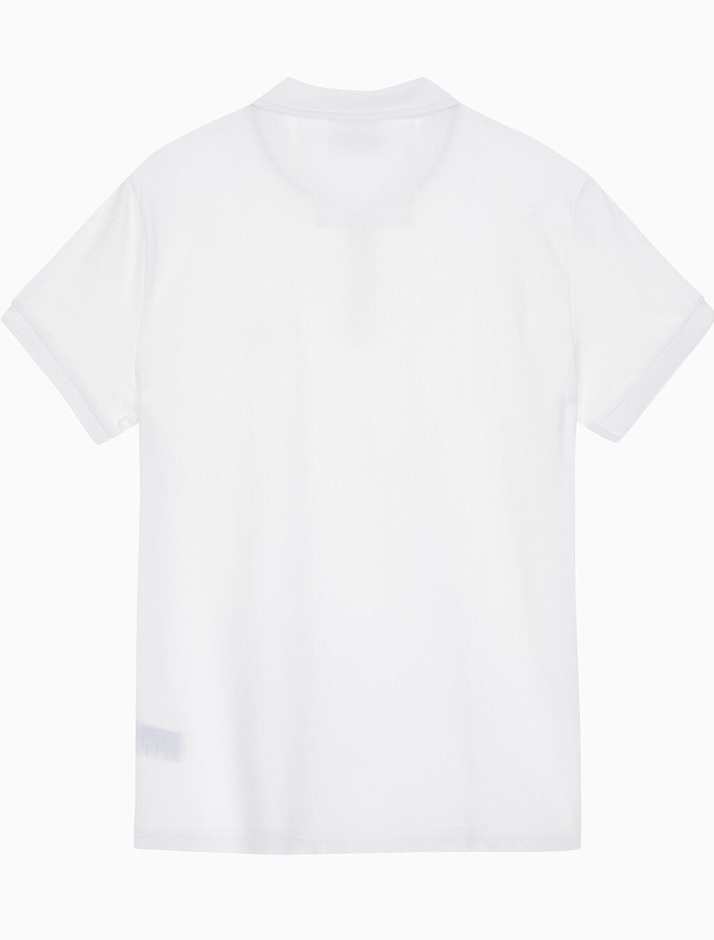 Buy 남성 슬림핏 CK 뱃지 로고 반팔 폴로 티셔츠 in color BRIGHT WHITE