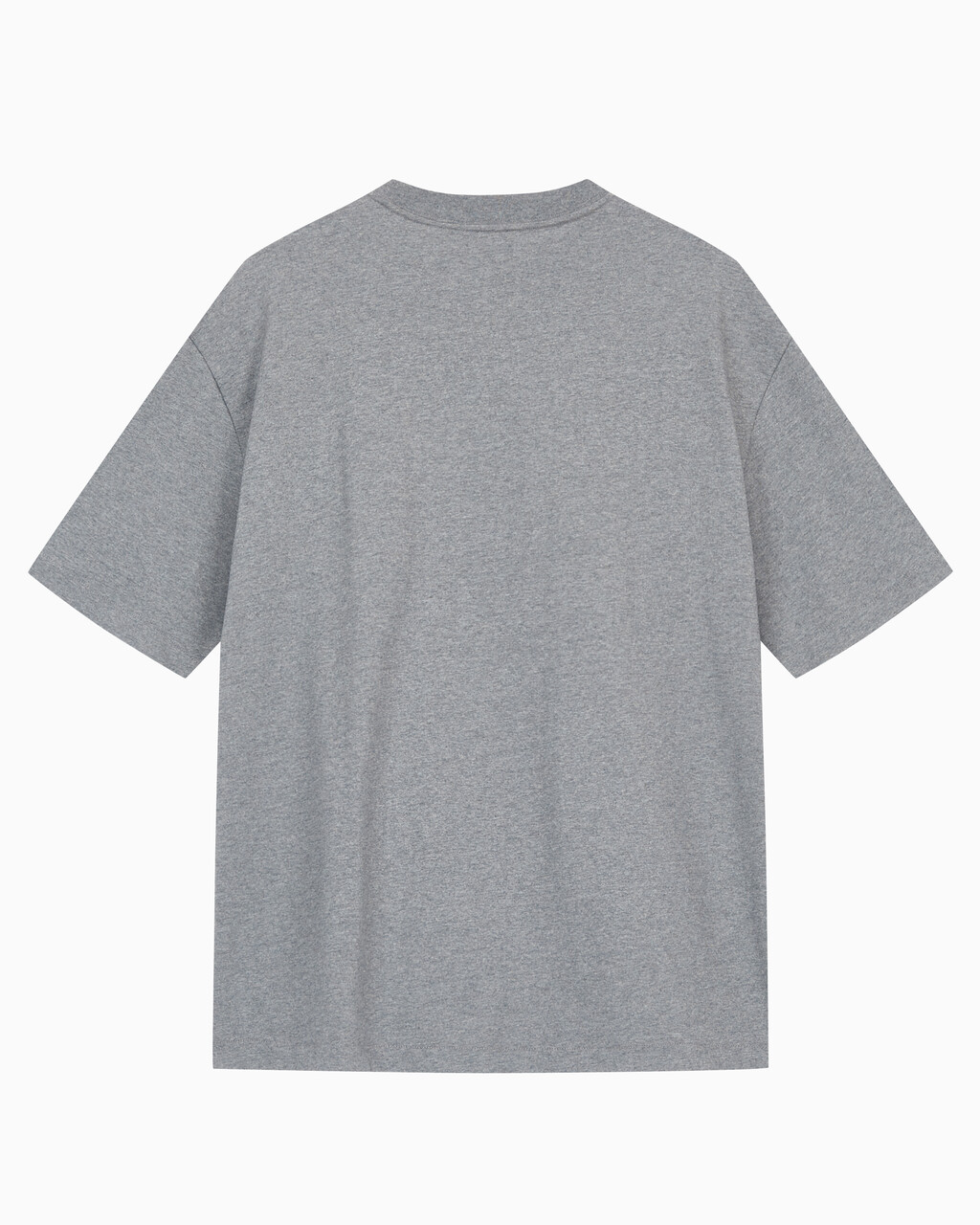 Buy 남성 릴렉스핏 스탠다드 로고 크루넥 반팔 티셔츠 in color MEDIUM GREY HEATHER
