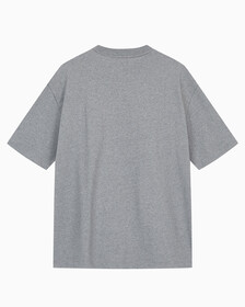 Buy 남성 릴렉스핏 스탠다드 로고 크루넥 반팔 티셔츠 in color MEDIUM GREY HEATHER