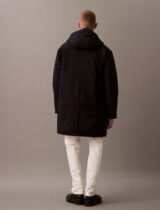 Buy 남성 롱슬리브 헤비웨이트 테크 울 푸퍼 in color BLACK BEAUTY