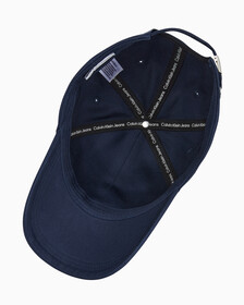 Buy 남녀공용 CKJ 모노그램 엠브로이더리 캡 in color TWILIGHT NAVY