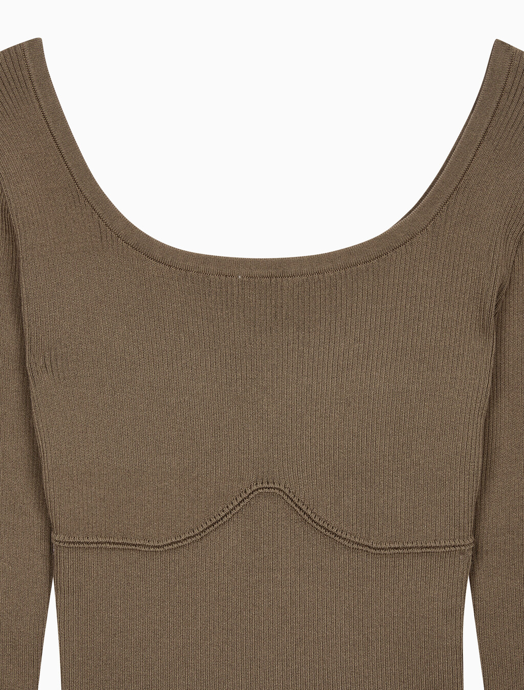 Buy 여성 립 스웨터 in color BROWN