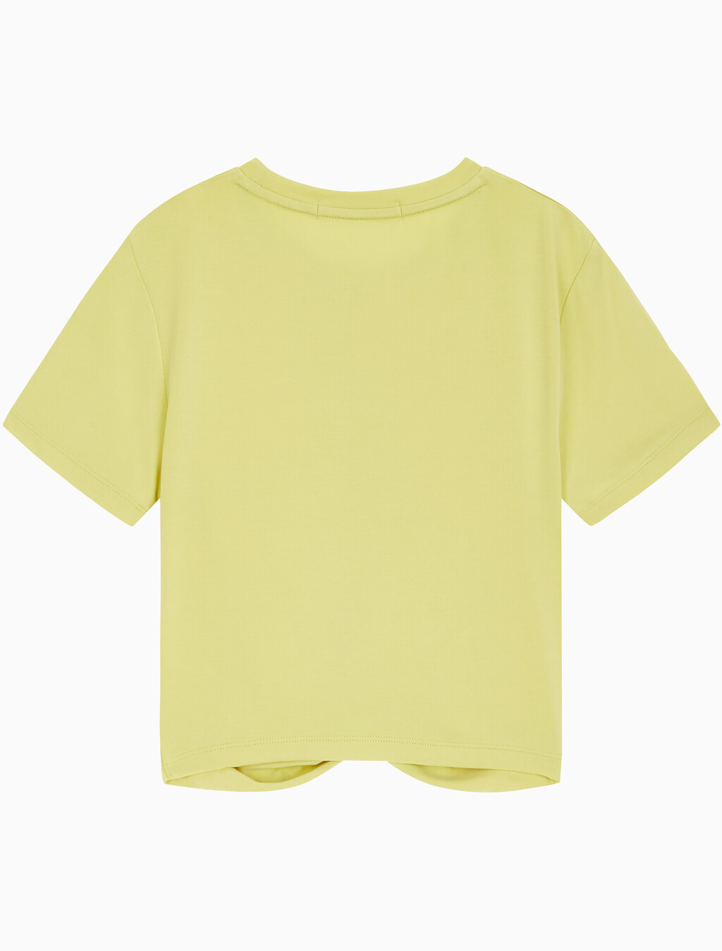 Buy 여성 트위스트 크롭 반팔티 in color YELLOW SAND