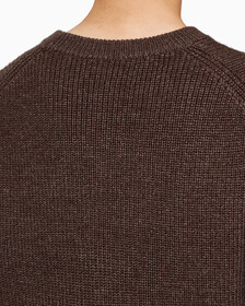 Buy 남성 긴팔 울 블렌드 로고 스웨터 in color DARK GREY