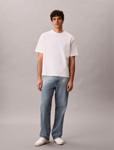 Buy 헤비 오픈엔드 저지 그래픽 티 in color BRIGHT WHITE