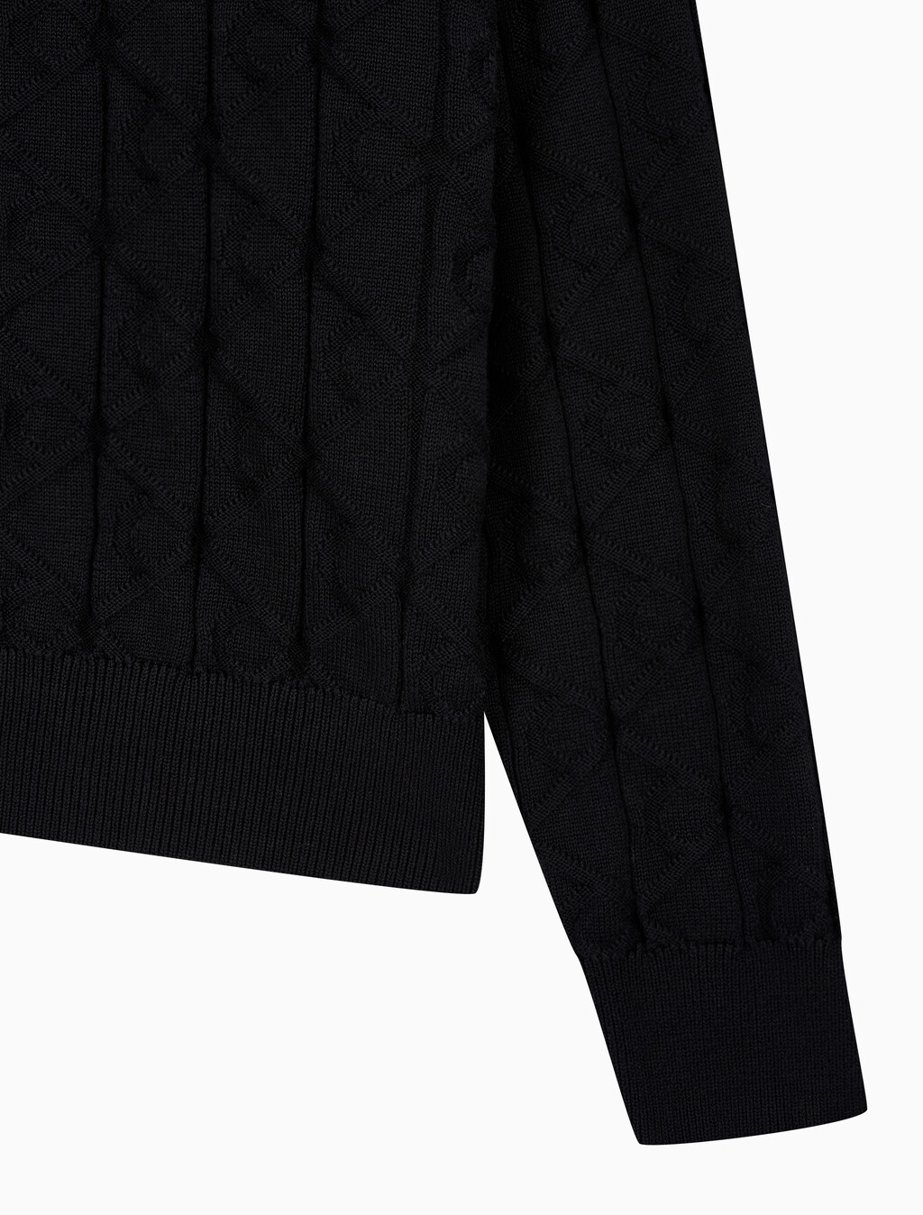 Buy 남성 이지 AOP 코튼 가디건 스웨터 in color BLACK