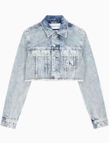 Buy 여성 익스트림 90's 크롭 데님 재킷 in color CHALKY BLUE