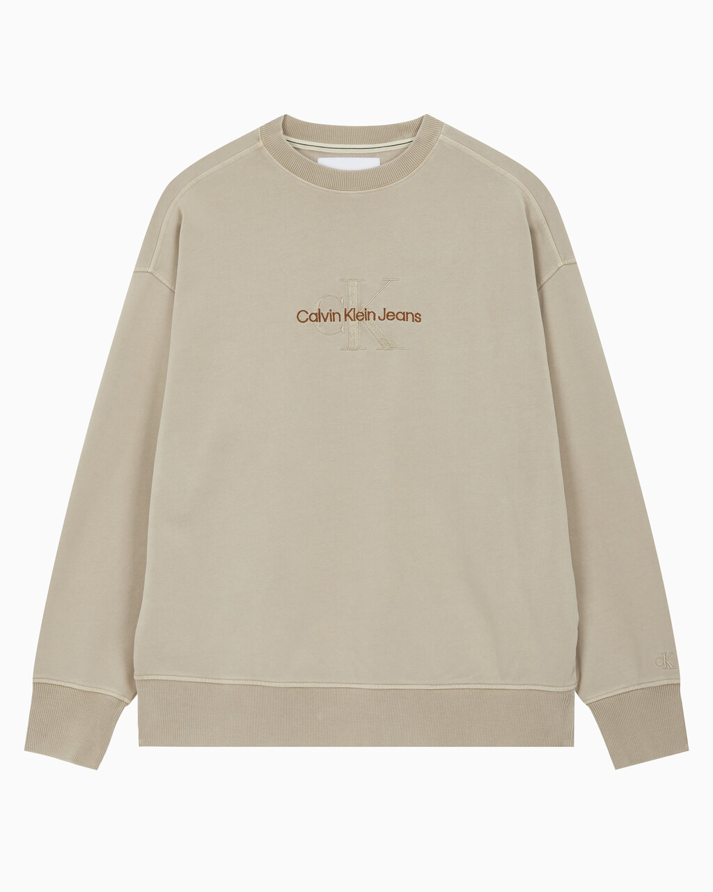 Buy 남성 모노로고 내츄럴 크루넥 in color BEIGE