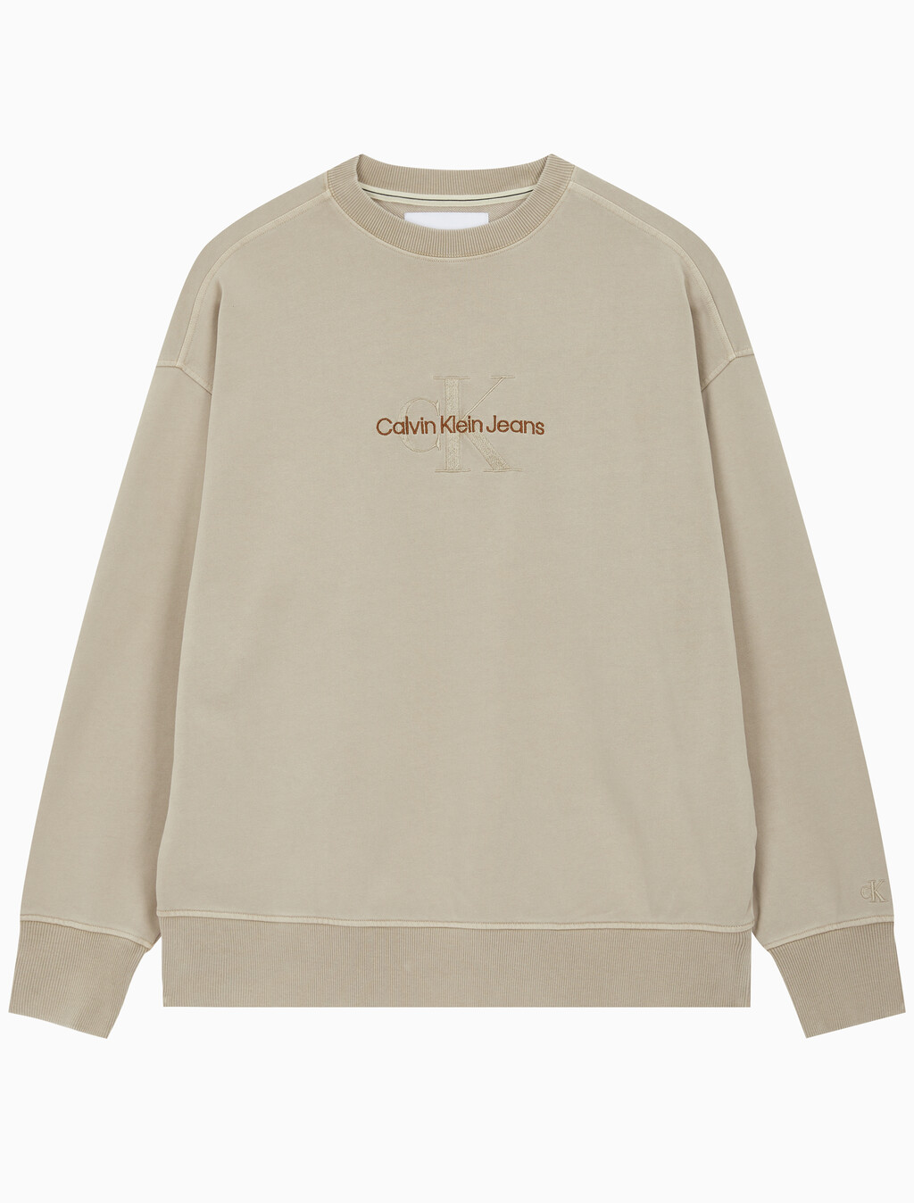 Buy 남성 모노로고 내츄럴 크루넥 in color BEIGE