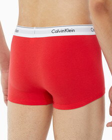 Buy 남성 모던 코튼 3PK 트렁크 in color GREY/DEEP BROWN/RED