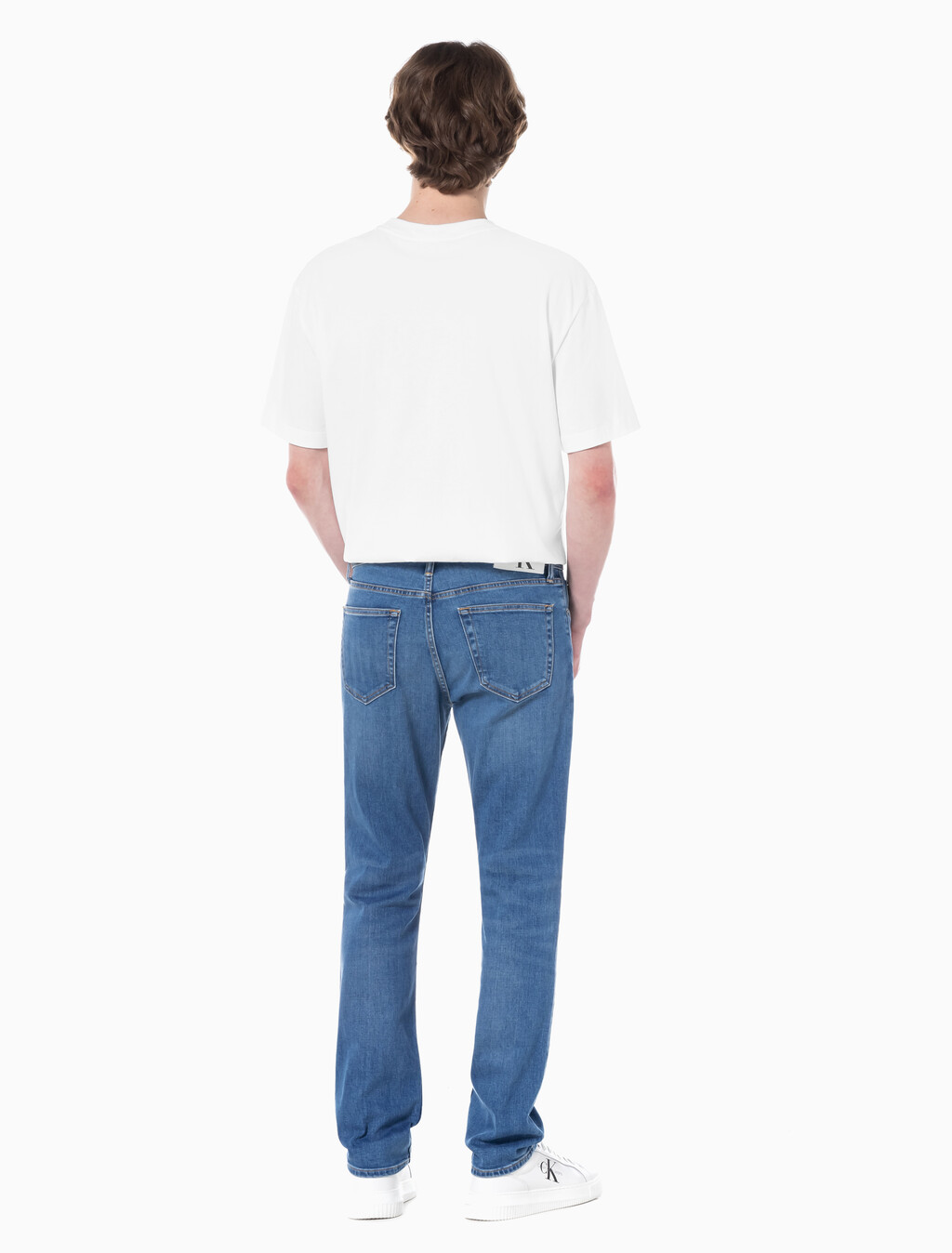 Buy 남성 어센틱 스트레이트핏 미드블루 37.5 기능성 데님 in color CHALKY BLUE