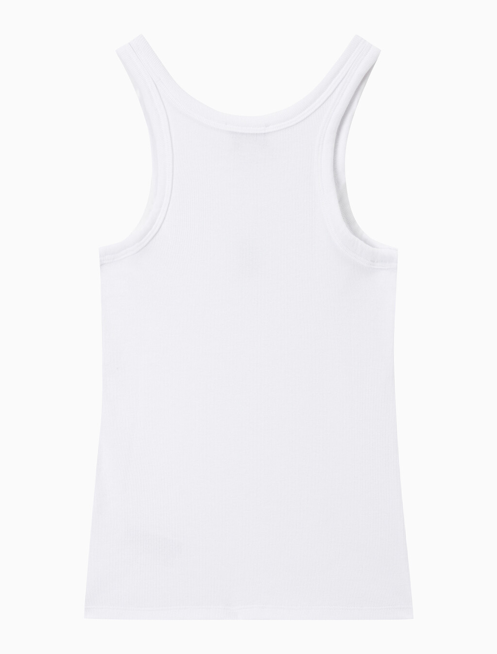 Buy 여성 코튼 컨투어 립 CK 탱크 in color BRILLIANT WHITE