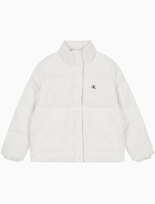Buy 여성 숏 렝스 스탠드 카라 푸퍼 in color Ivory