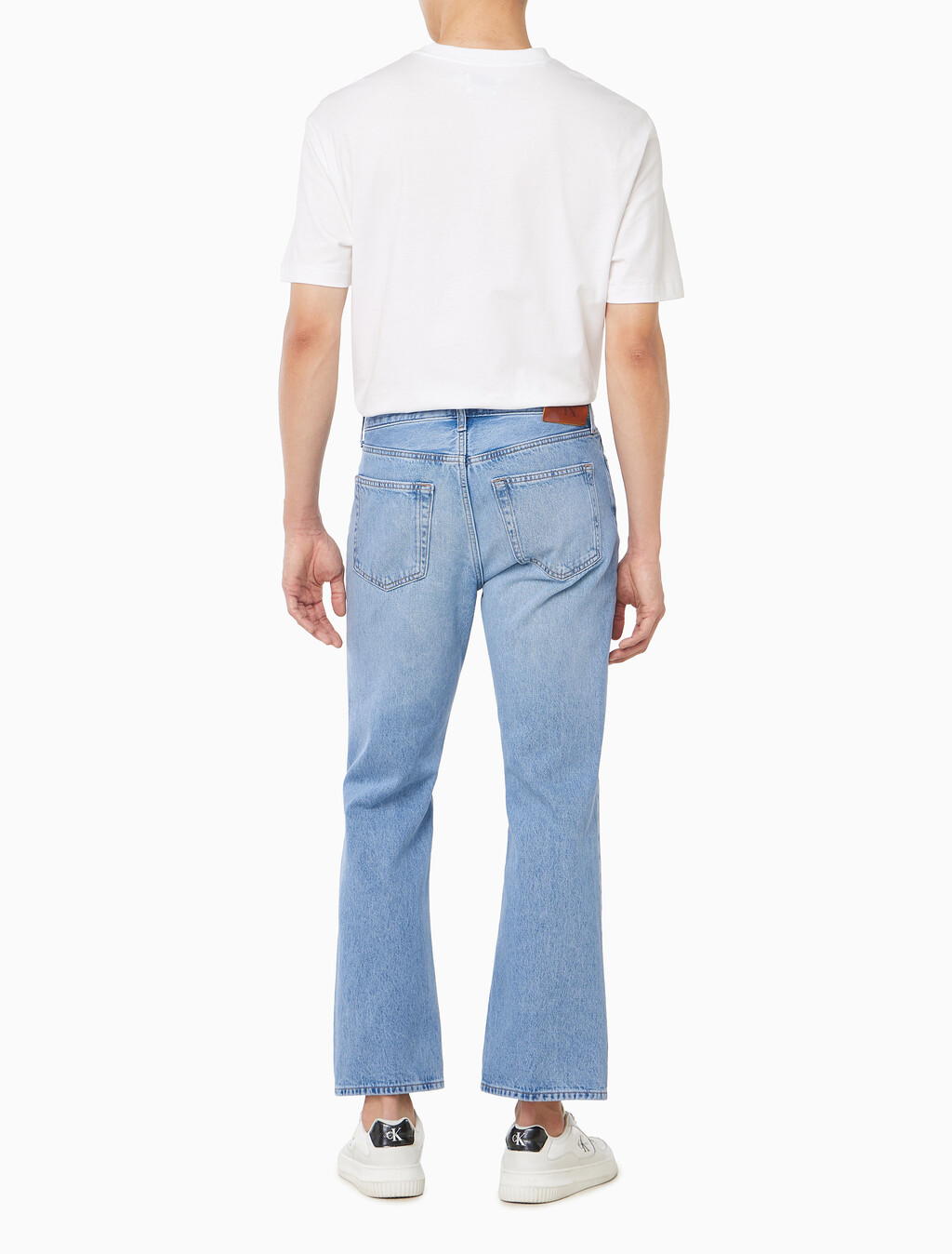 Buy 남성 부츠컷 진 in color Light blue