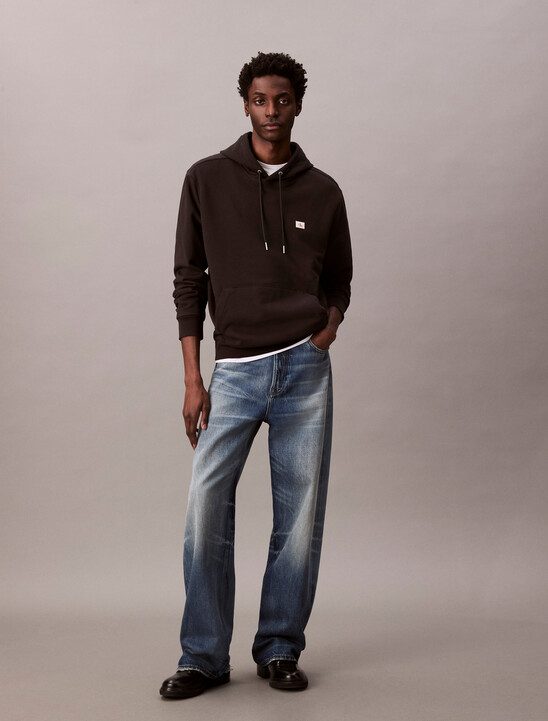 남성 350 테리 뱃지 후드 스웻셔츠