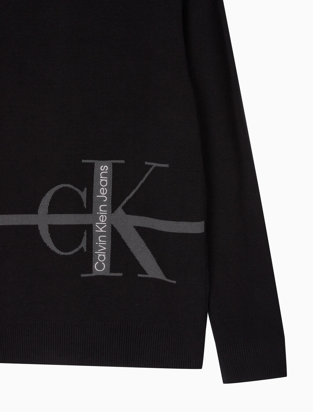 Buy 남성 스트라이프 CK 로고 코튼 가디건 in color CK BLACK