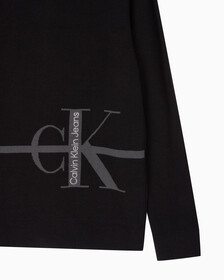 Buy 남성 스트라이프 CK 로고 코튼 가디건 in color CK BLACK