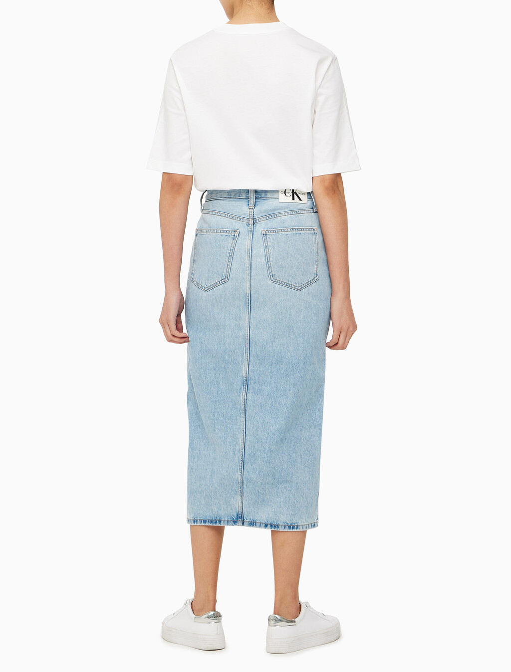 Buy 여성 맥시 데님 스커트 in color CHALKY BLUE
