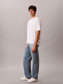 Buy 헤비 오픈엔드 저지 그래픽 티 in color BRIGHT WHITE