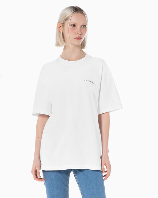 남녀공용 릴렉스핏 로고 반팔 티셔츠