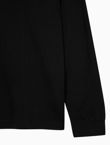 Buy 남성 이지핏 아카이브 로고 긴팔 티셔츠 in color BLACK