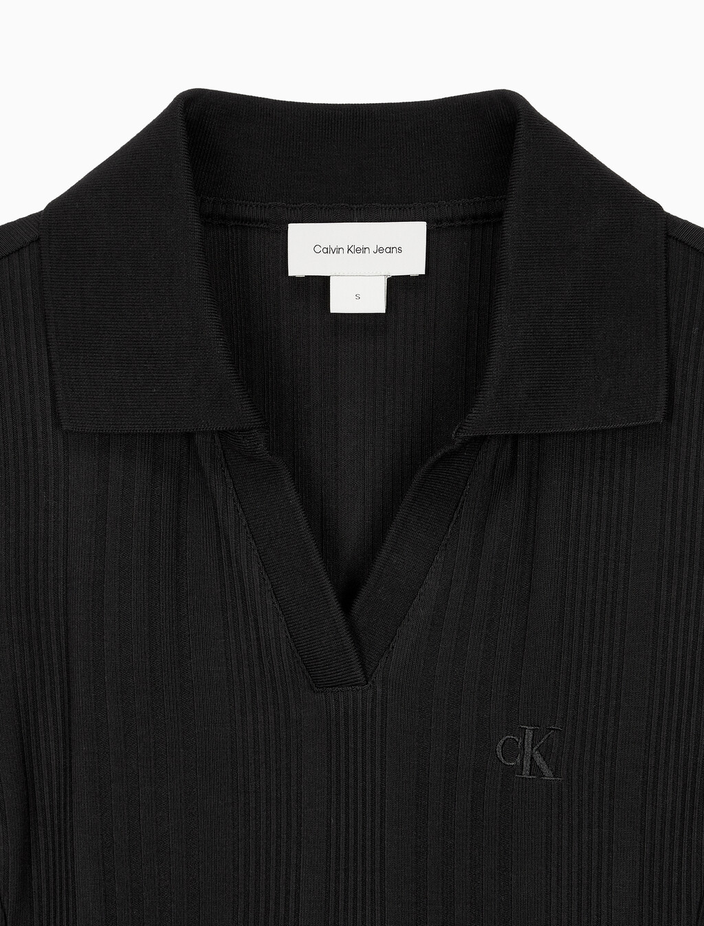 Buy 여성 립 폴로 미니 드레스 in color CK BLACK