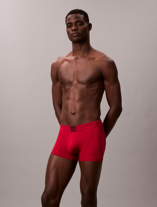 남성 모던 로고 패치 마이크로 로우 라이즈 트렁크