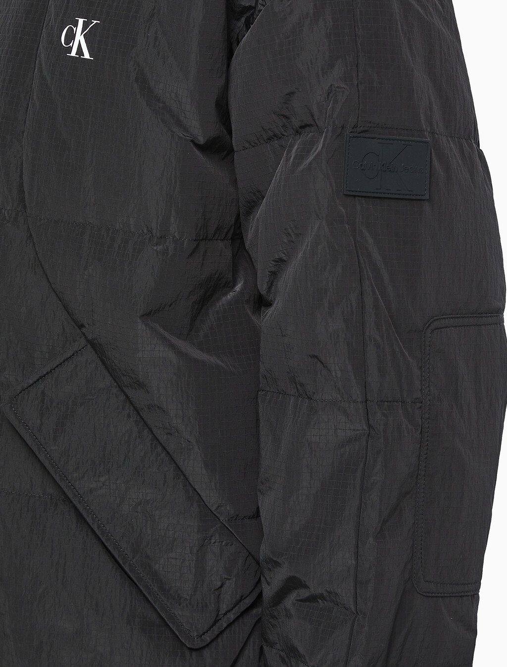 Buy 남성 울트라 라이트 다운 봄버 자켓 in color CK BLACK