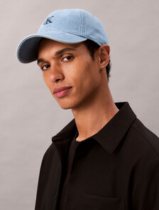 Buy 남녀공용 스몰 모노그램 볼캡 in color BLUE