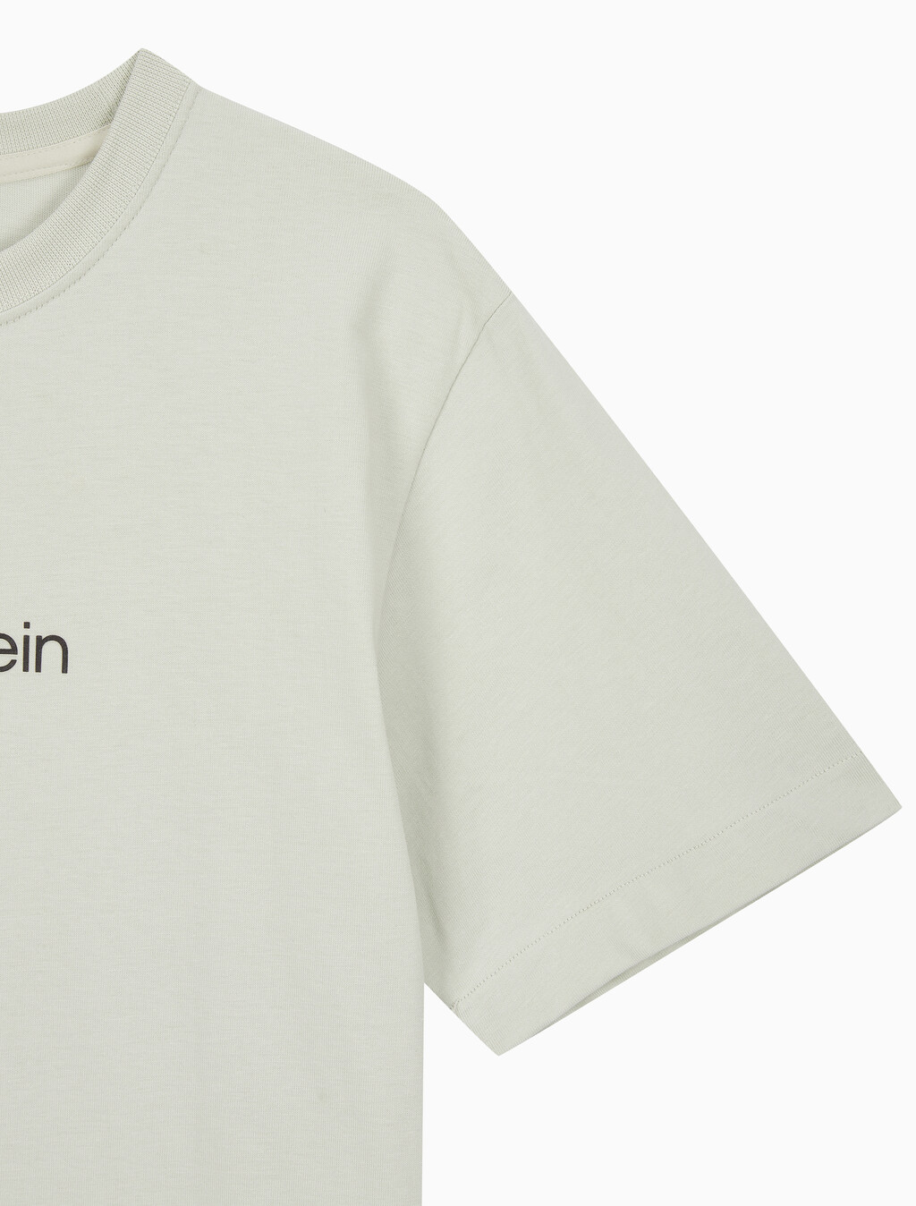 Buy 여성 릴렉스드 스탠다드로고 크루넥 반팔 티셔츠 in color GREEN TINT
