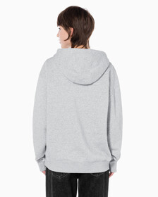 Buy 남녀공용 커브드로고 후디 in color LIGHT GREY HEATHER