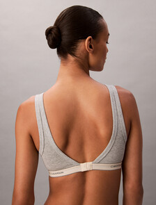 Buy 여성 헤리티지 코튼 AF 트라이앵글 브라렛 (H&E) in color GREY HEATHER