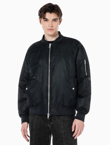 Buy 남성 후디 보머 다운 자켓 in color CK BLACK
