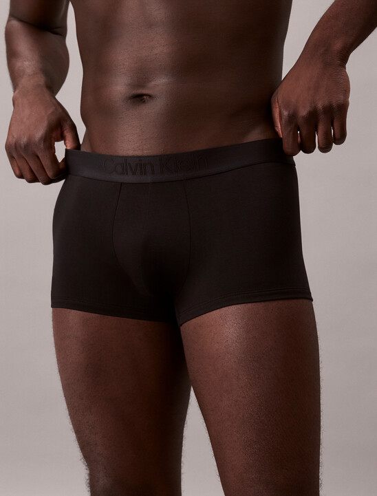 남성 CK 블랙 3PK 로우 라이즈 트렁크