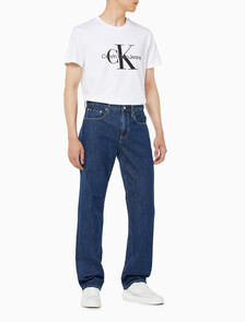 Buy 남성 90's 스트레이트핏 다크블루 데님 in color BLUE BLACK HANGER LOOP